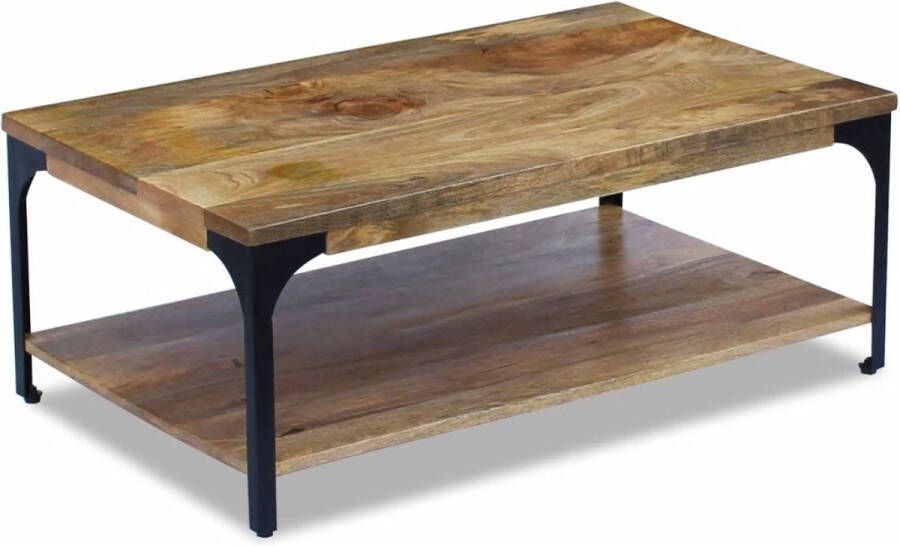 Decoways Salontafel 100x60x38 cm mangohout