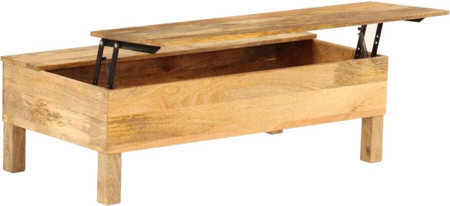 Decoways Salontafel 110x55x35 cm massief mangohout