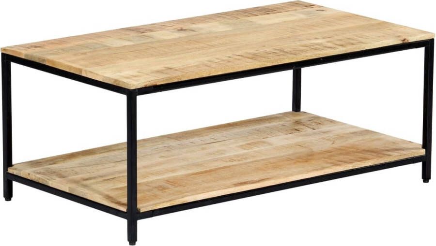 Decoways Salontafel 110x60x45 cm massief mangohout