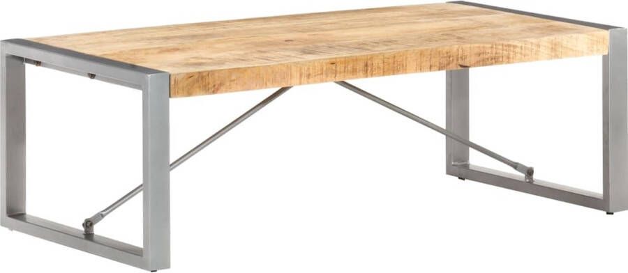 Decoways Salontafel 120x60x40 cm ruw mangohout