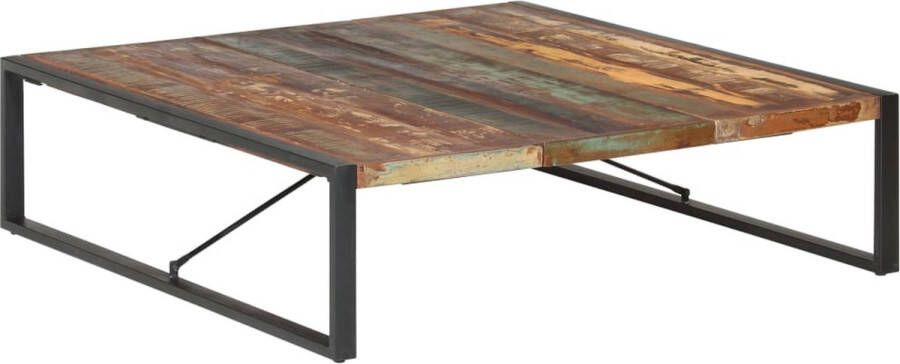 Decoways Salontafel 140x140x40 cm massief gerecycled hout