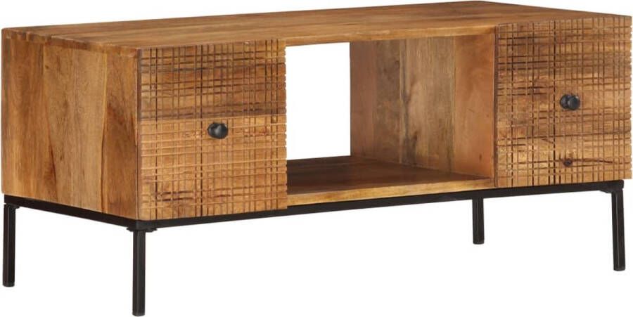 Decoways Salontafel 90x45x40 cm massief mangohout