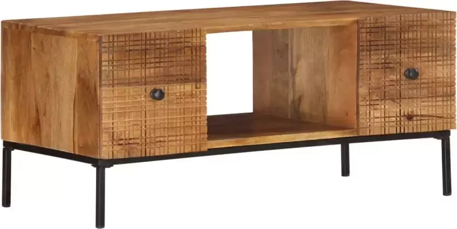 Decoways Salontafel 90x45x40 cm massief mangohout