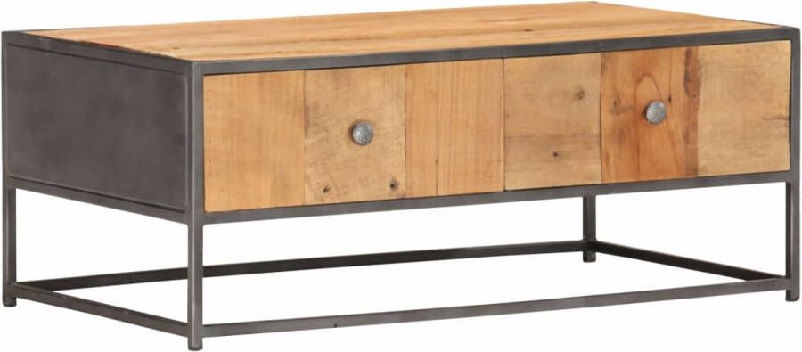 Decoways Salontafel 90x50x35 cm massief gerecycled hout