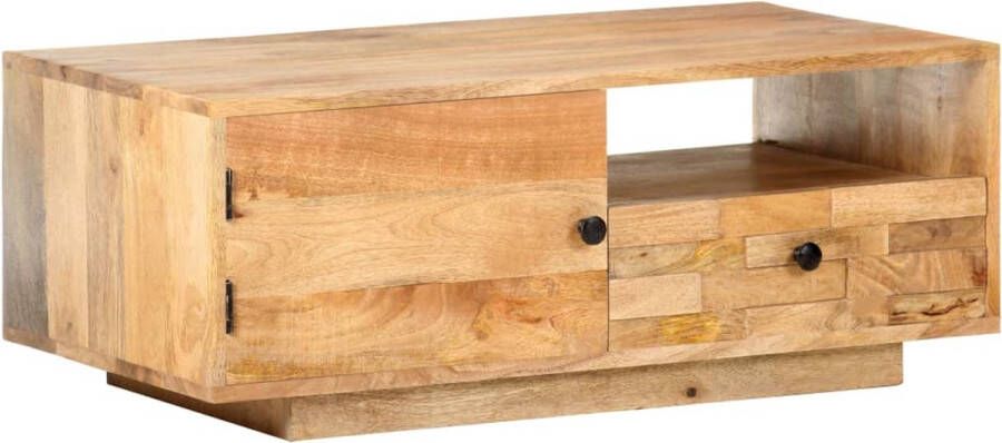 Decoways Salontafel 90x50x35 cm massief mangohout