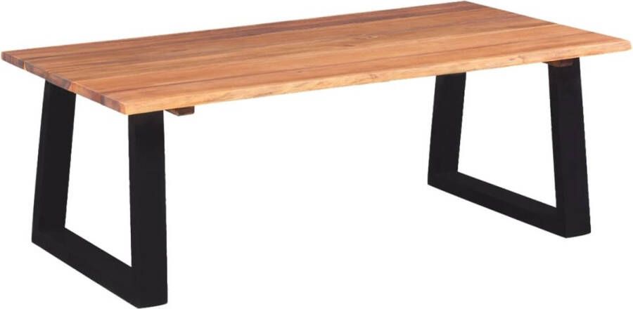 Decoways Salontafel massief acaciahout 110x60x40 cm