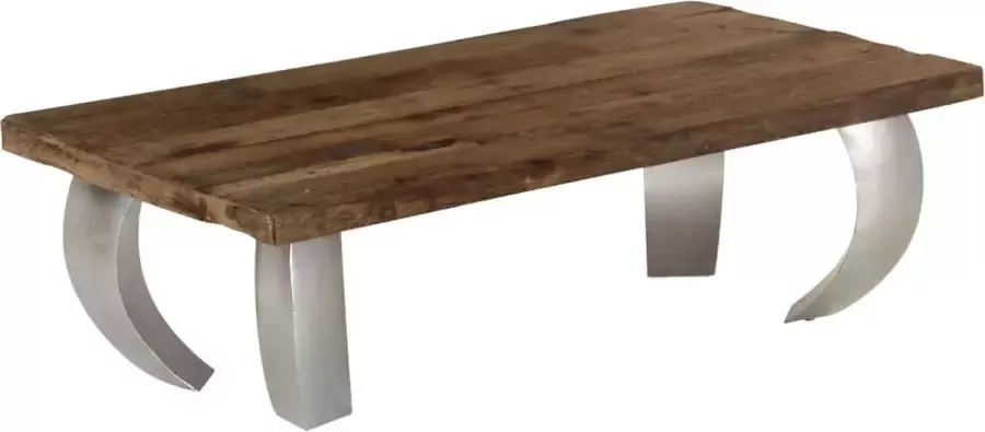 Decoways Salontafel Opium 110x60x35 cm gerecycled hout en staal