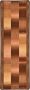 Decoways Tapijtloper met gelbodem geblokt 67x120 cm beige - Thumbnail 2