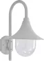 Decoways Tuin wandlamp E27 42 cm aluminium wit - Thumbnail 1