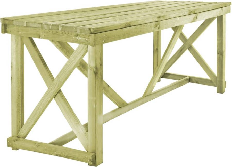 Decoways Tuintafel 160x79x75 cm hout