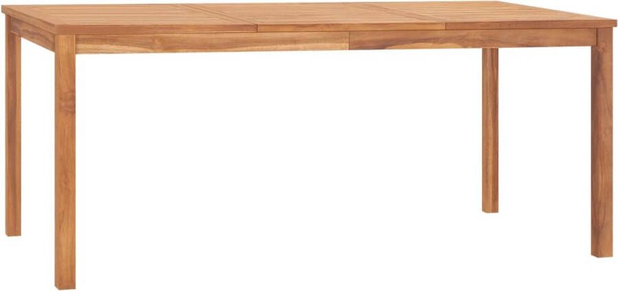 Decoways Tuintafel 180x90x77 cm massief teakhout