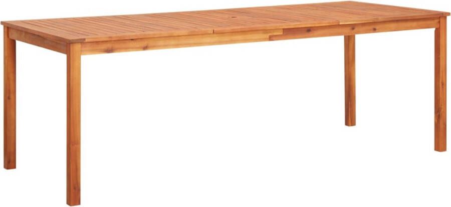 Decoways Tuintafel 215x90x74 cm massief acaciahout