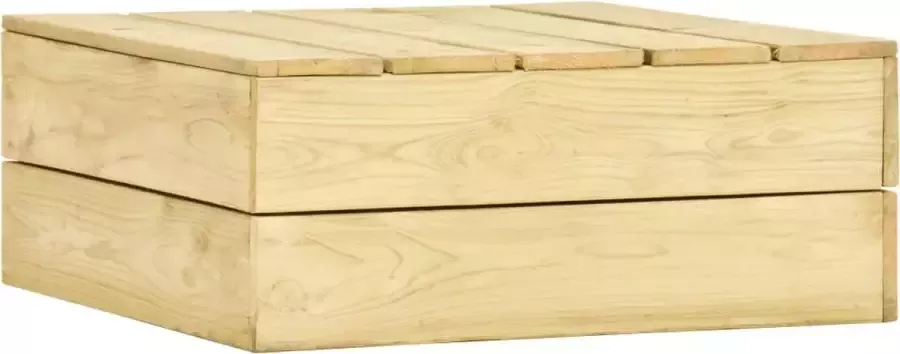 Decoways Tuintafel 75x75x31 cm geïmpregneerd grenenhout