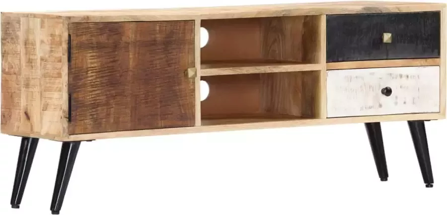 Decoways Tv-meubel 115x30x47 cm massief mangohout