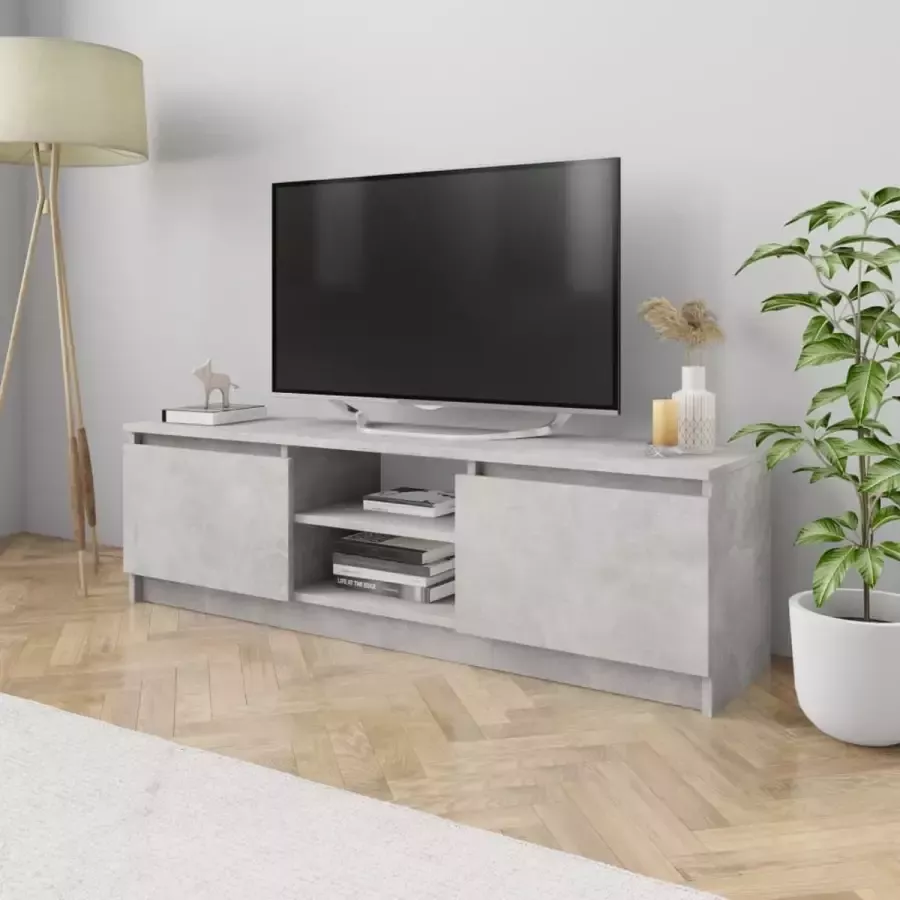 Decoways Tv-meubel 120x30x35 5 cm spaanplaat betongrijs