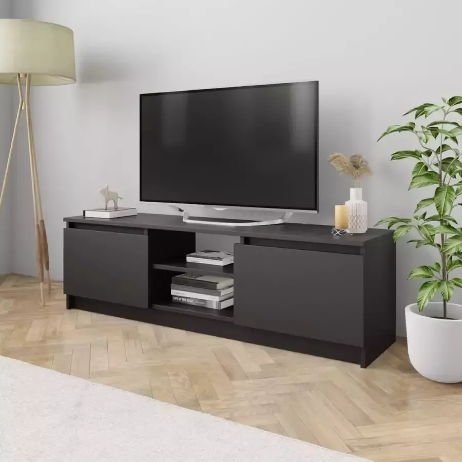 Decoways Tv-meubel 120x30x35 5 cm spaanplaat zwart