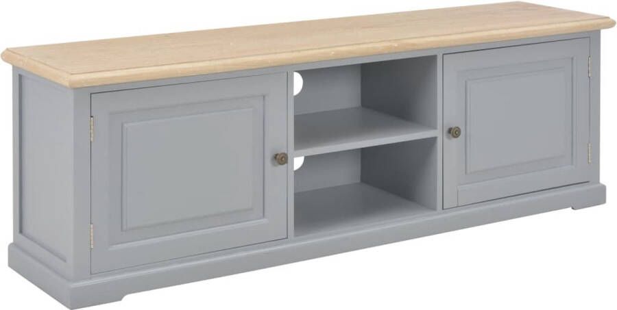 Decoways Tv-meubel 120x30x40 cm hout grijs