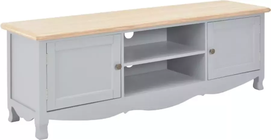 Decoways Tv-meubel 120x30x40 cm hout grijs