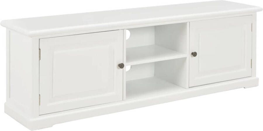 Decoways Tv-meubel 120x30x40 cm hout wit