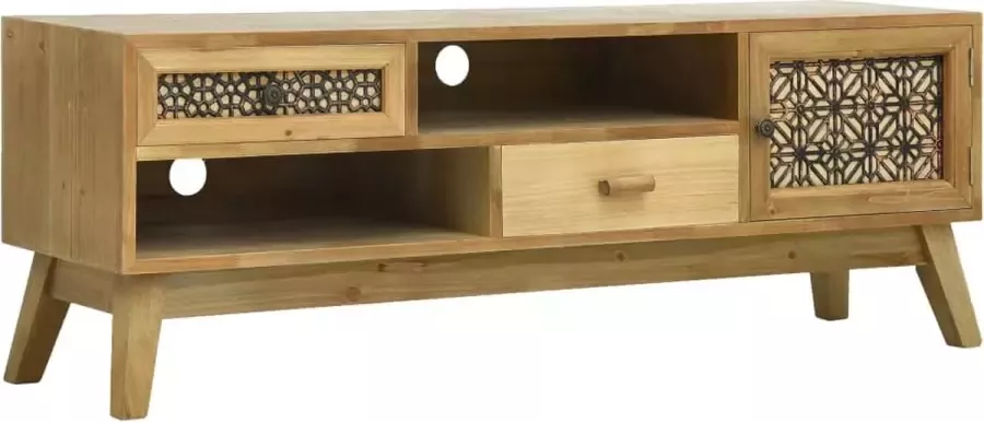 Decoways Tv-meubel 120x30x42 cm bewerkt hout bruin