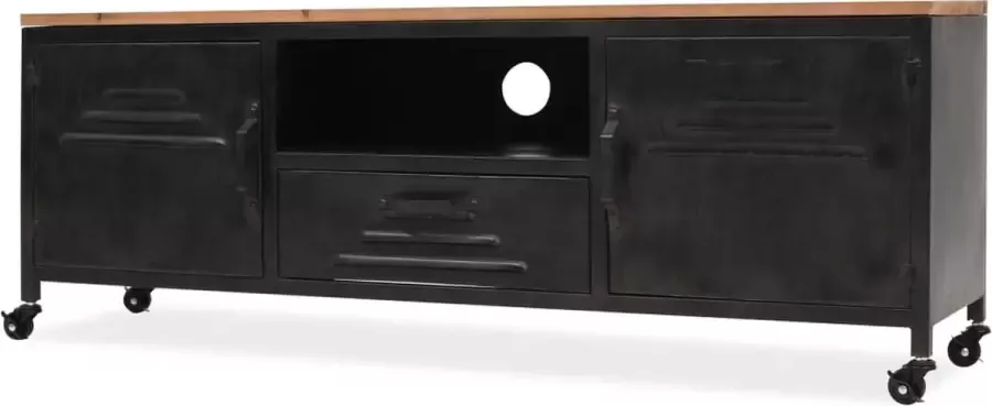 Decoways Tv-meubel 120x30x43 cm zwart