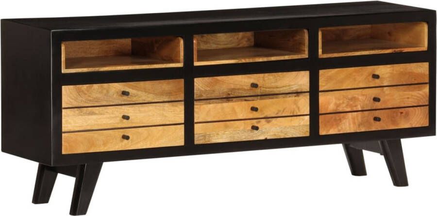 Decoways Tv-meubel 120x30x50 cm massief mangohout