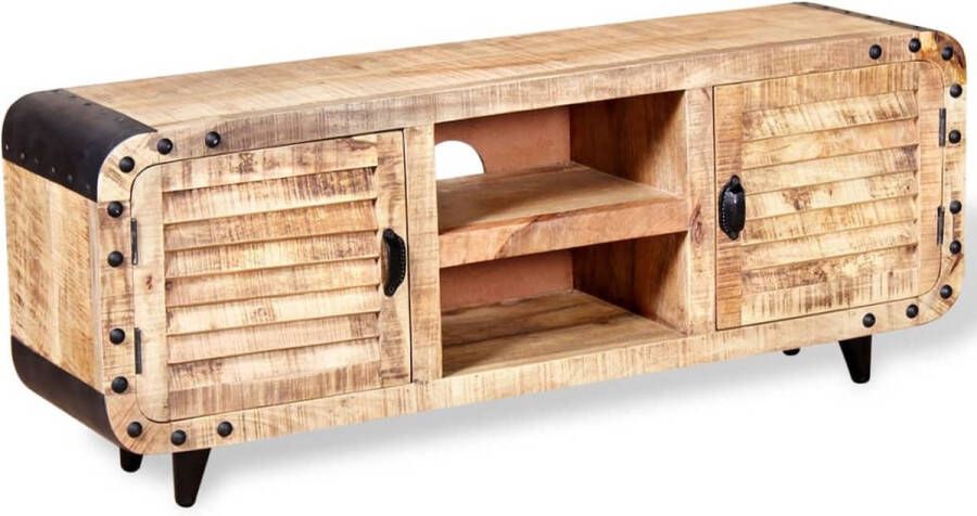 Decoways Tv-meubel 120x30x50 cm massief mangohout