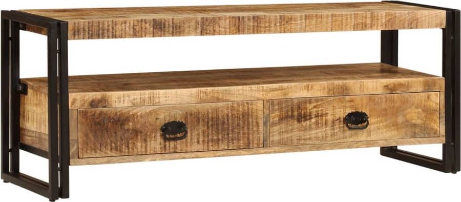 Decoways Tv-meubel 120x35x45 cm massief mangohout