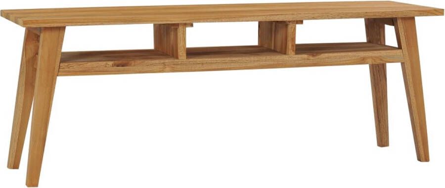 Decoways Tv-meubel 120x35x45 cm massief teakhout