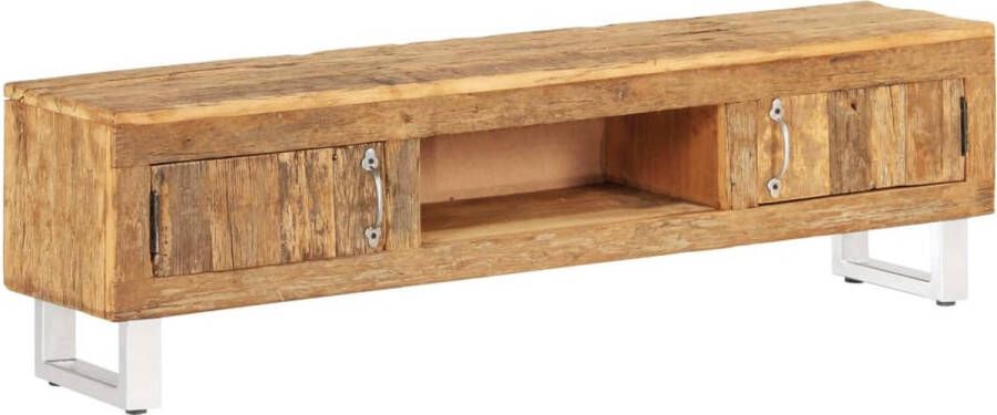 Decoways Tv-meubel 140x30x40 cm massief gerecycled hout