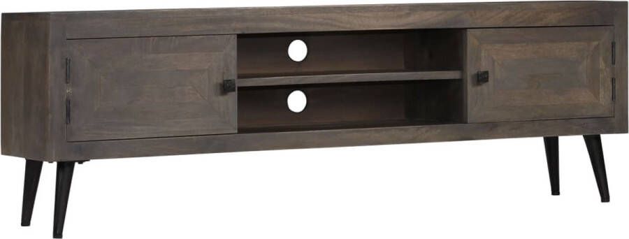 Decoways Tv-meubel 140x30x45 cm massief mangohout