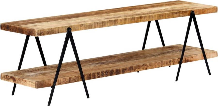 Decoways Tv-meubel 160x40x50 cm massief mangohout