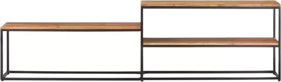 Decoways Tv-meubel 180x30x50 cm massief acaciahout