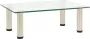 Decoways Tv-meubel 40x35x17 cm gehard glas transparant - Thumbnail 1