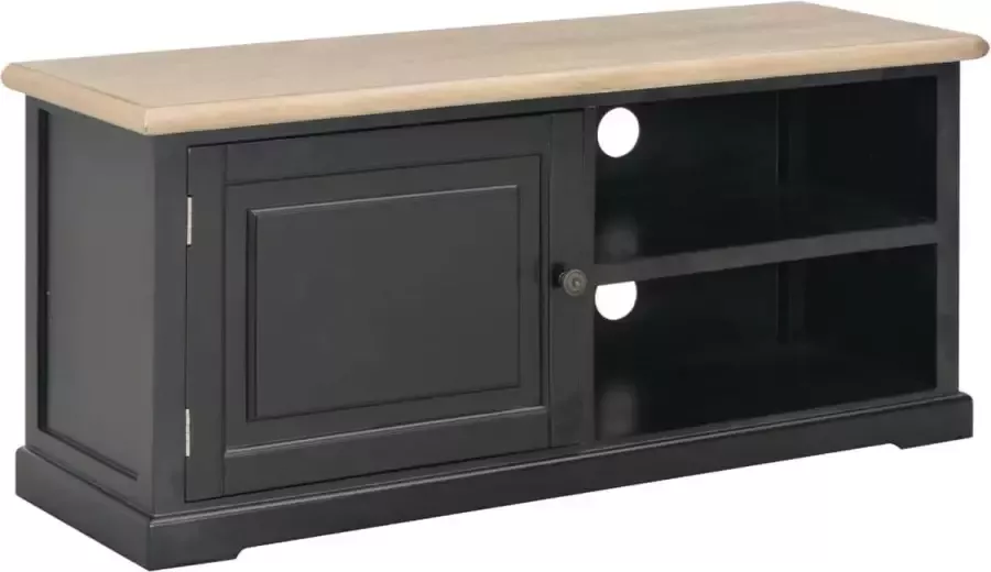 Decoways Tv-meubel 90x30x40 cm hout zwart