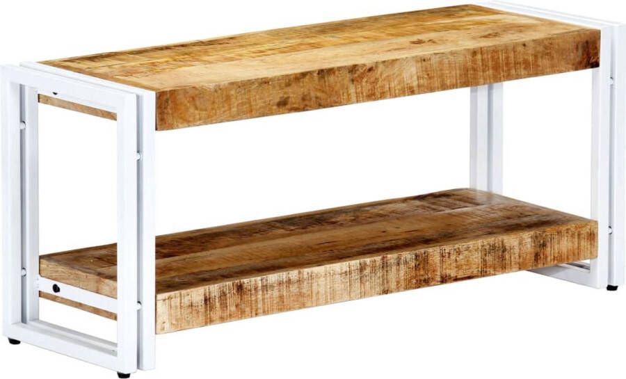 Decoways Tv-meubel 90x30x40 cm massief mangohout