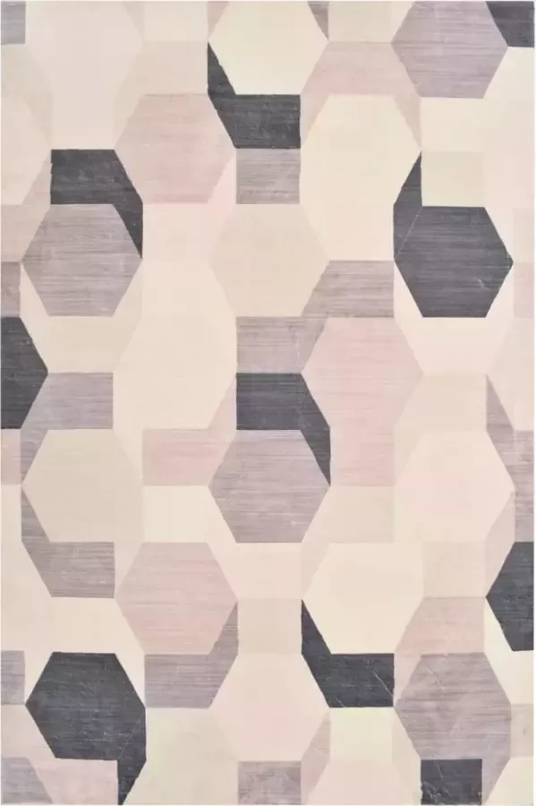 Decoways Vloerkleed bedrukt 140x200 cm polyester meerkleurig