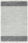 Decoways Vloerkleed chindi handgeweven 160x230 cm leer grijs - Thumbnail 2