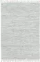 Decoways Vloerkleed chindi handgeweven 160x230 cm leer lichtgrijs - Thumbnail 1