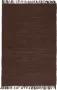 Decoways Vloerkleed Chindi handgeweven 200x290 cm katoen bruin - Thumbnail 1