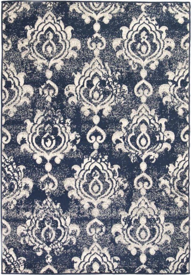 Decoways Vloerkleed modern paisley ontwerp 80x150 cm beige blauw