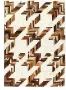Decoways Vloerkleed patchwork 80x150 cm echt harig leer bruin wit - Thumbnail 1