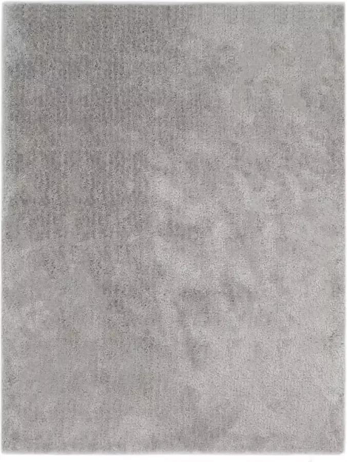 Decoways Vloerkleed shaggy hoogpolig 160x230 cm grijs