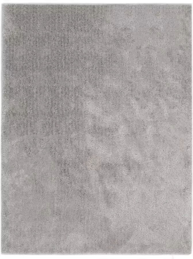 Decoways Vloerkleed shaggy hoogpolig 80x150 cm grijs
