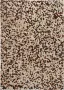 Decoways Vloerkleed vierkant patchwork 120x170 cm echt leer bruin wit - Thumbnail 1