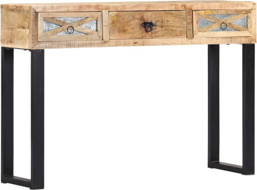 Decoways Wandtafel 110x30x76 cm massief mangohout