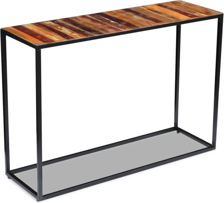 Decoways Wandtafel 110x35x76 cm massief gerecycled hout