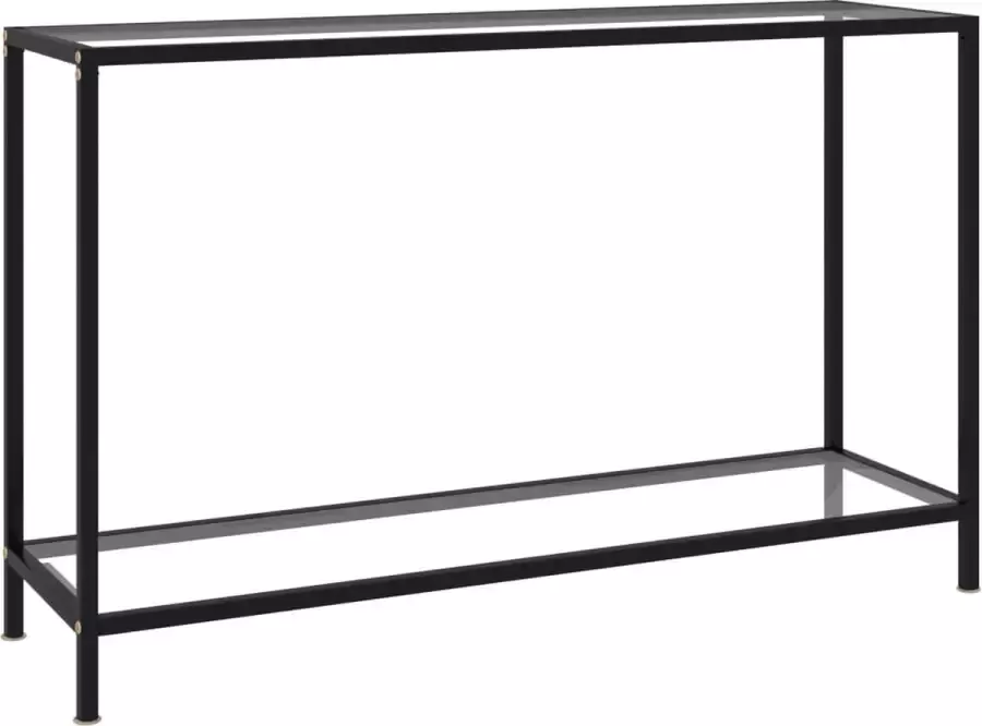 Decoways Wandtafel 120x35x75 cm gehard glas transparant