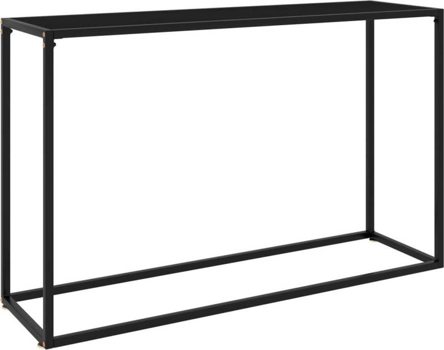 Decoways Wandtafel 120x35x75 cm gehard glas zwart