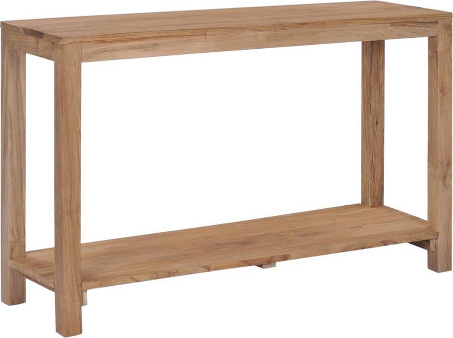 Decoways Wandtafel 120x35x75 cm massief teakhout